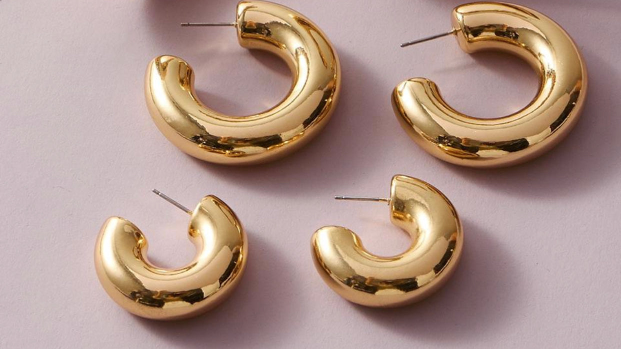 Solid Hoops Pair