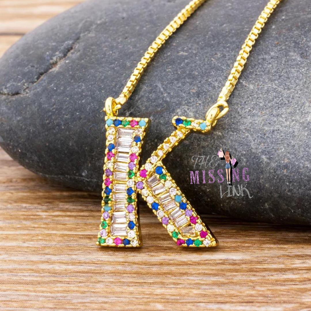 Rainbow Block Letters