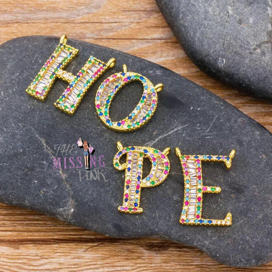 Rainbow Block Letters